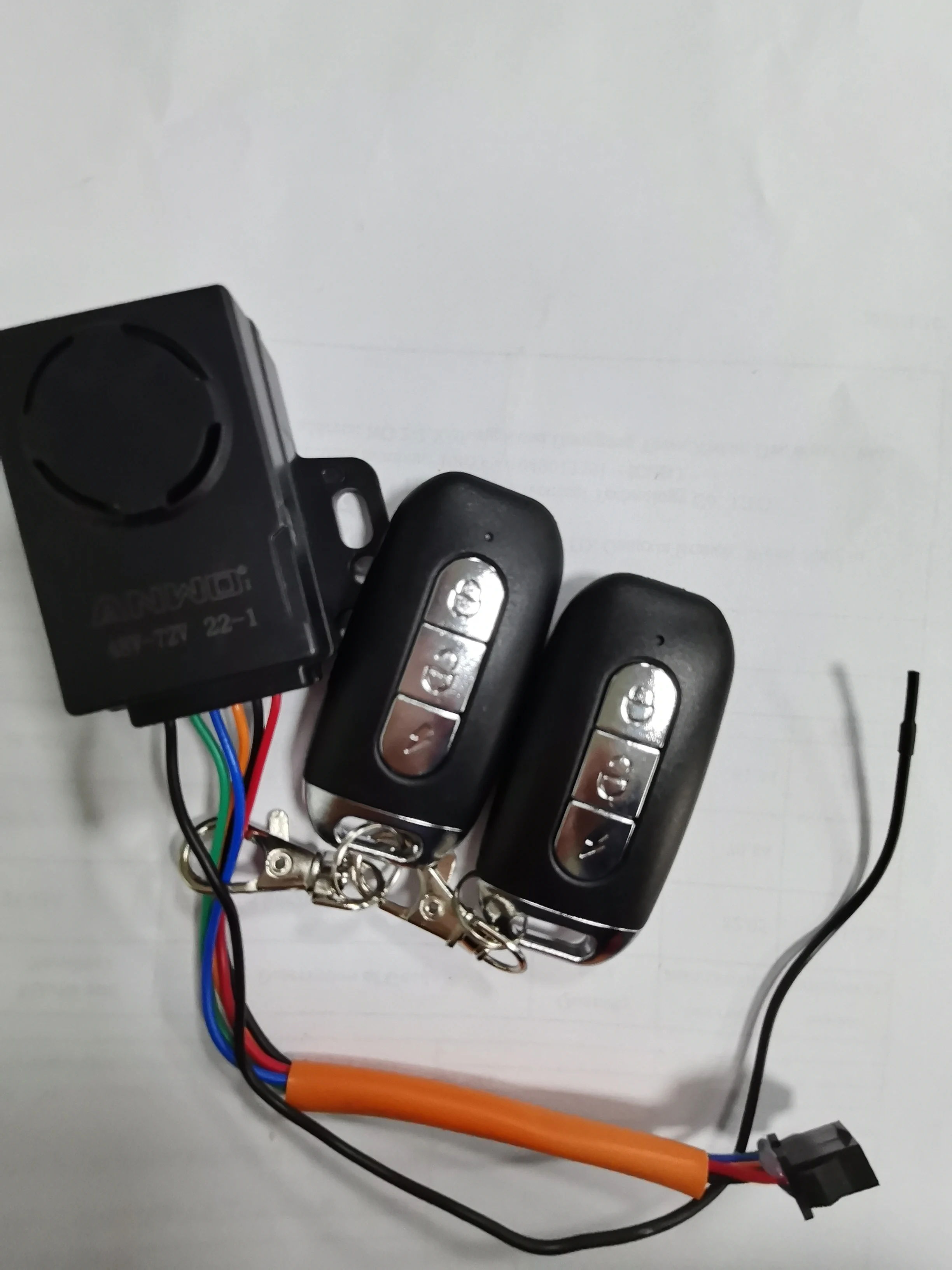 48V 60V 72V Scooter Télécommande Alarme Antivol Système De Sécurité - B 48V 60V 72V Scooter Télécommande Alarme Antivol Système De Sécurité - B