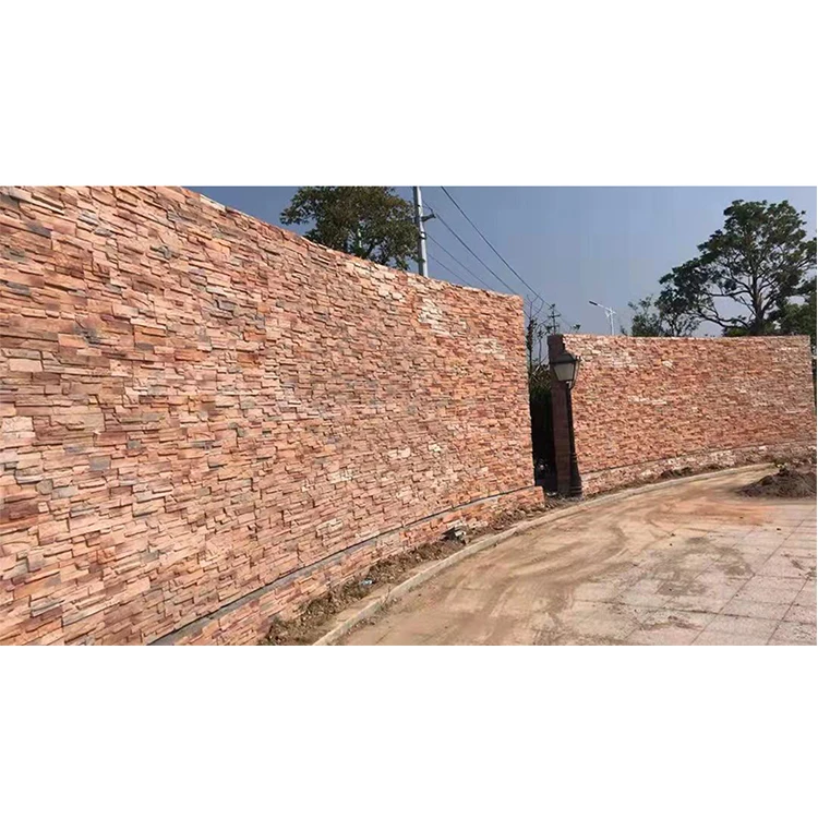Culture Slate Wall Cladding Artificial Stone Veneer Outdoor Interior Faux Stone Pillar Covering
