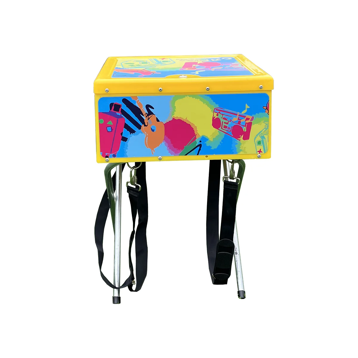 Street Sale Cigarette Vendors Backpack Hawker Box Plastic Folding Display  Stand