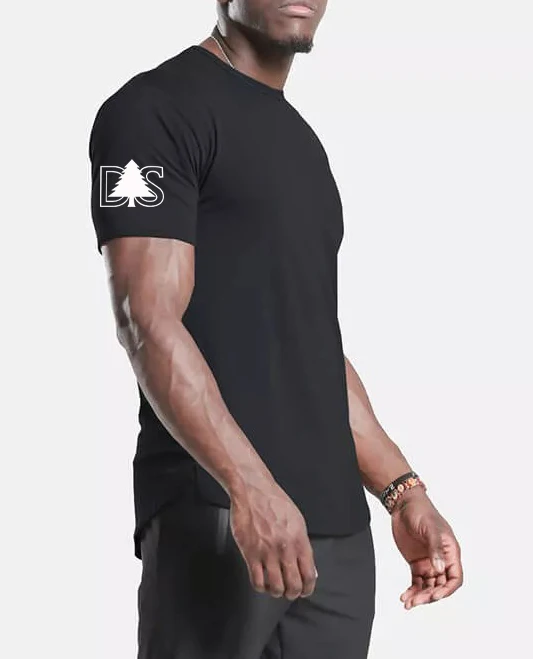 Screen Print Plain Muscle Fit Tshirt High Quality Men Bulk Wholesale Summer Soft 180 GSM 95% Cotton 5% Spandex T Shirt for Men