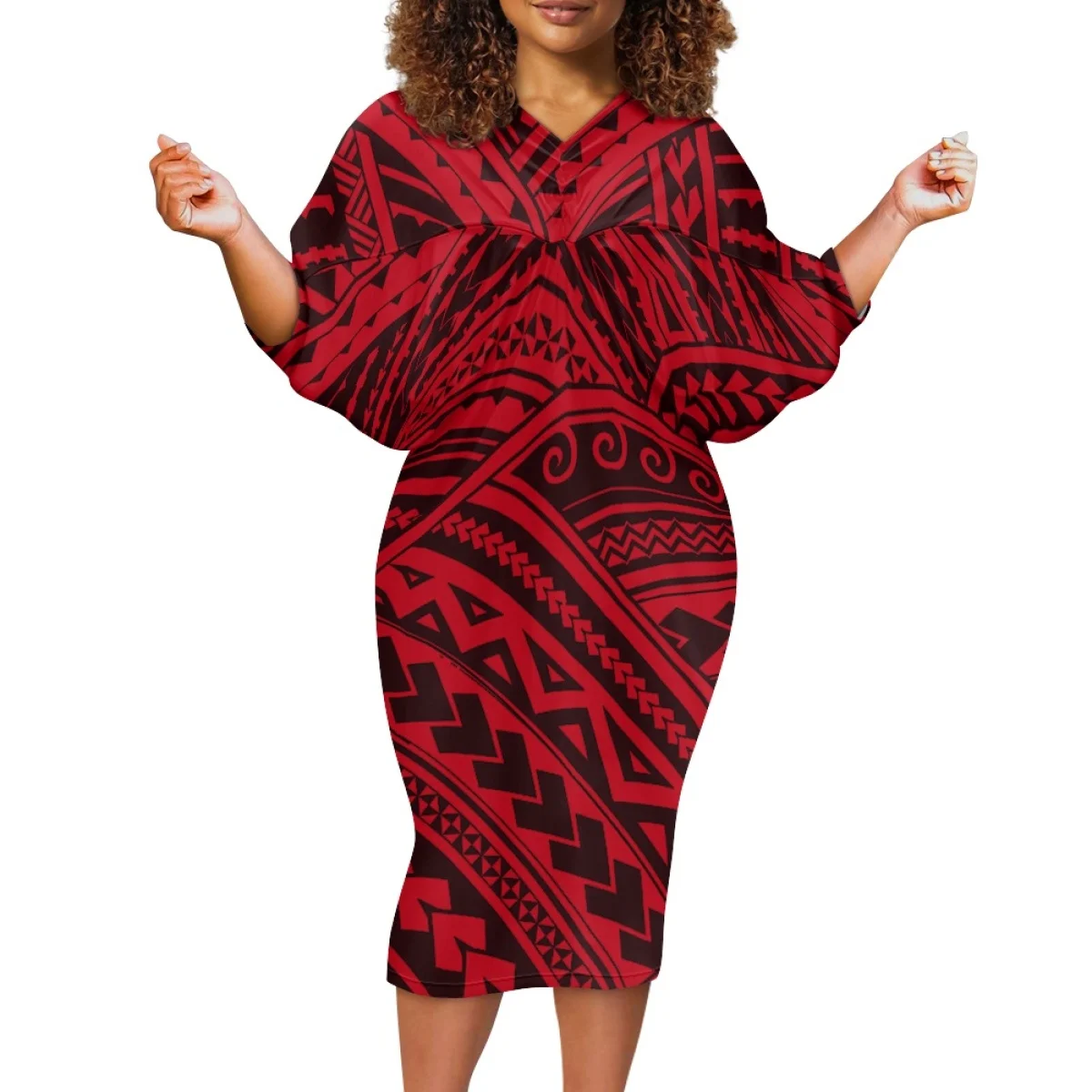 long black dress cotton Alison Long Sleeve Maxi Dress