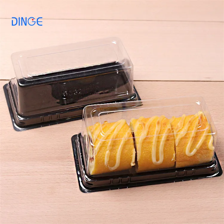 Disposable Round Cake Container Mousse Mini Half Moist Pte Plastic for Cakes Clear Plastic Cake Packaging with Lid in Stock 3000
