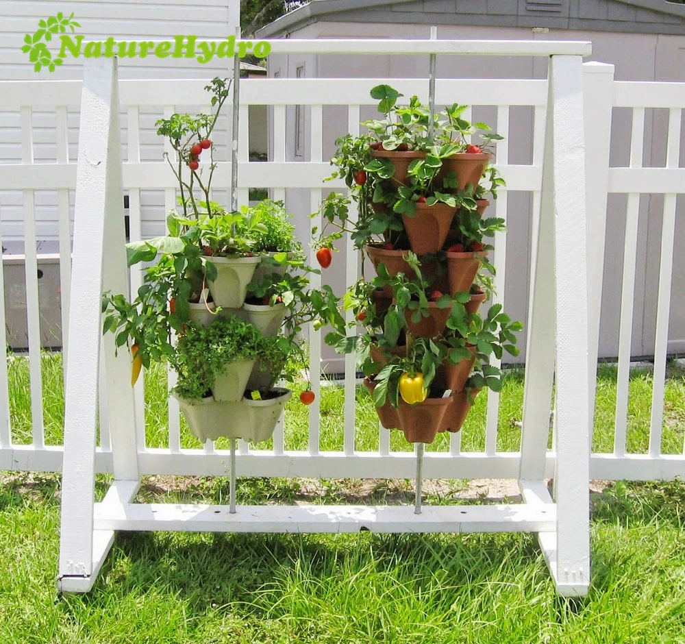 Vertical Garden Tower - Stackable Planters for Indoor & Outdoor