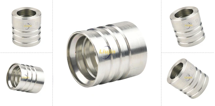 Hydraulic hose ferrule factory supply hydraulic hose ferrule fittings