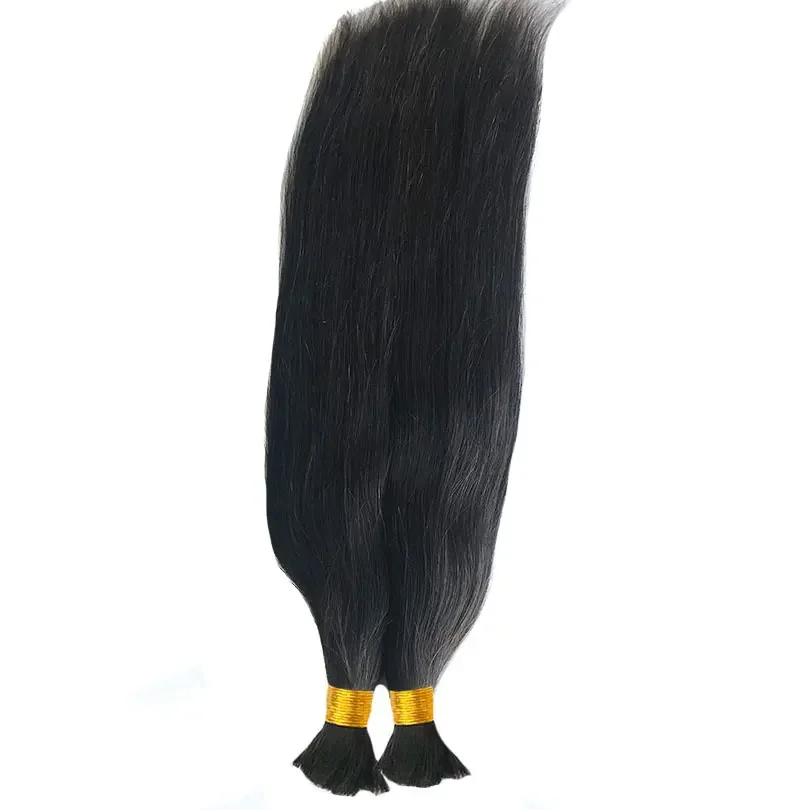Capelli umani brasiliani lisci per trecce colore naturale_voghion.com
