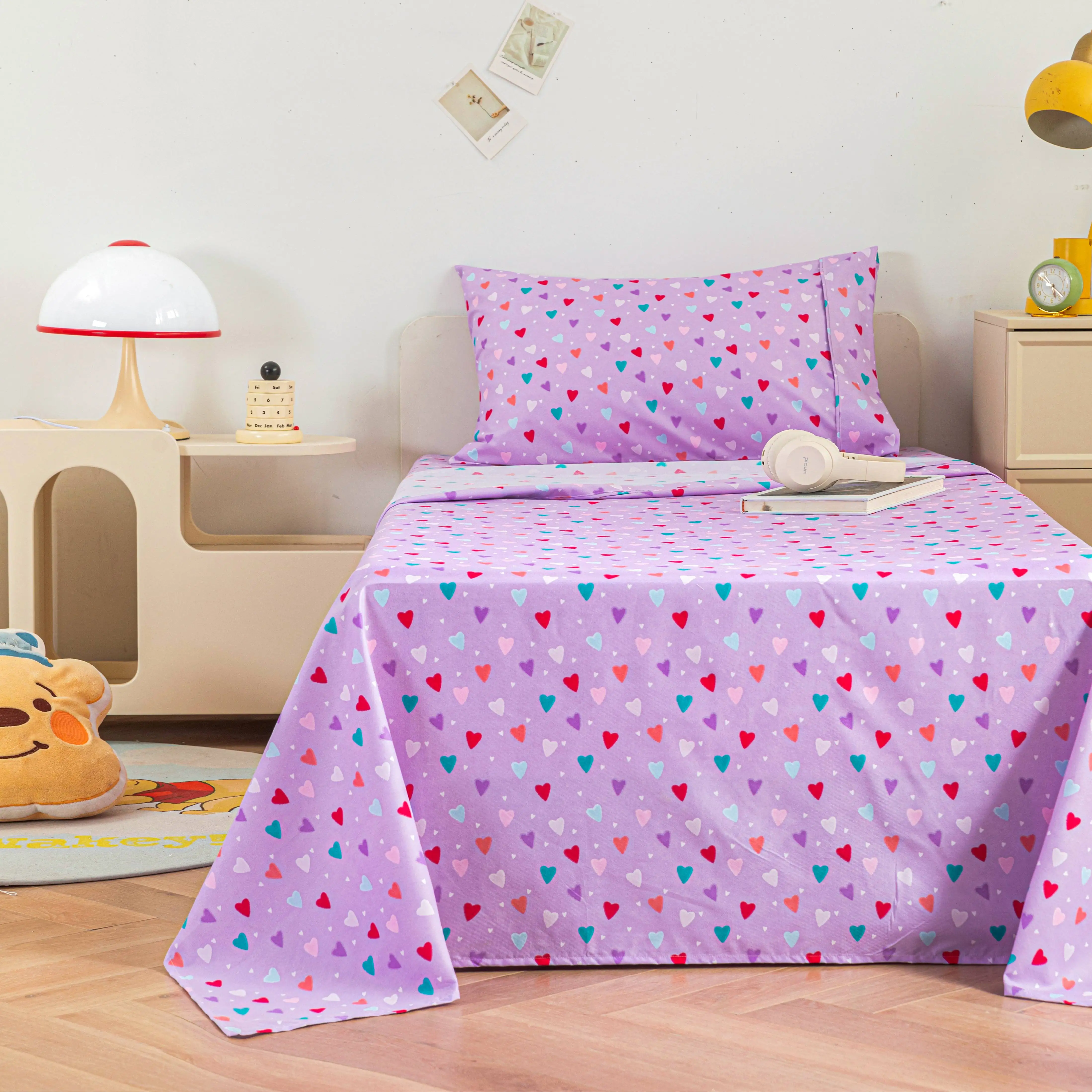 Aoyatex Kids Bed Sheets Set 4 Piece Microfiber New Design Bed Sheet Set supplier