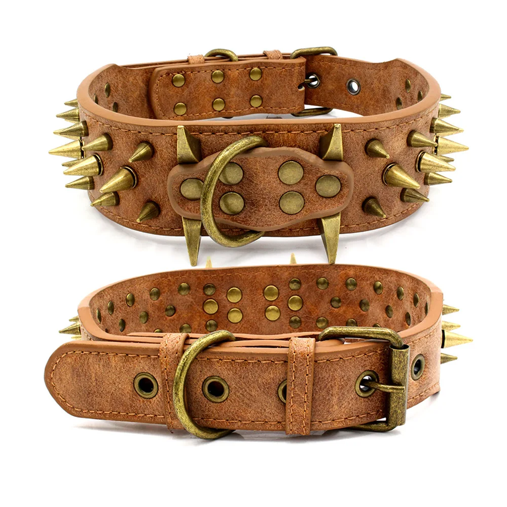 Chaînes Pour Chiens En Cuir Pu,Tendance,Collier Du0027entraînement 