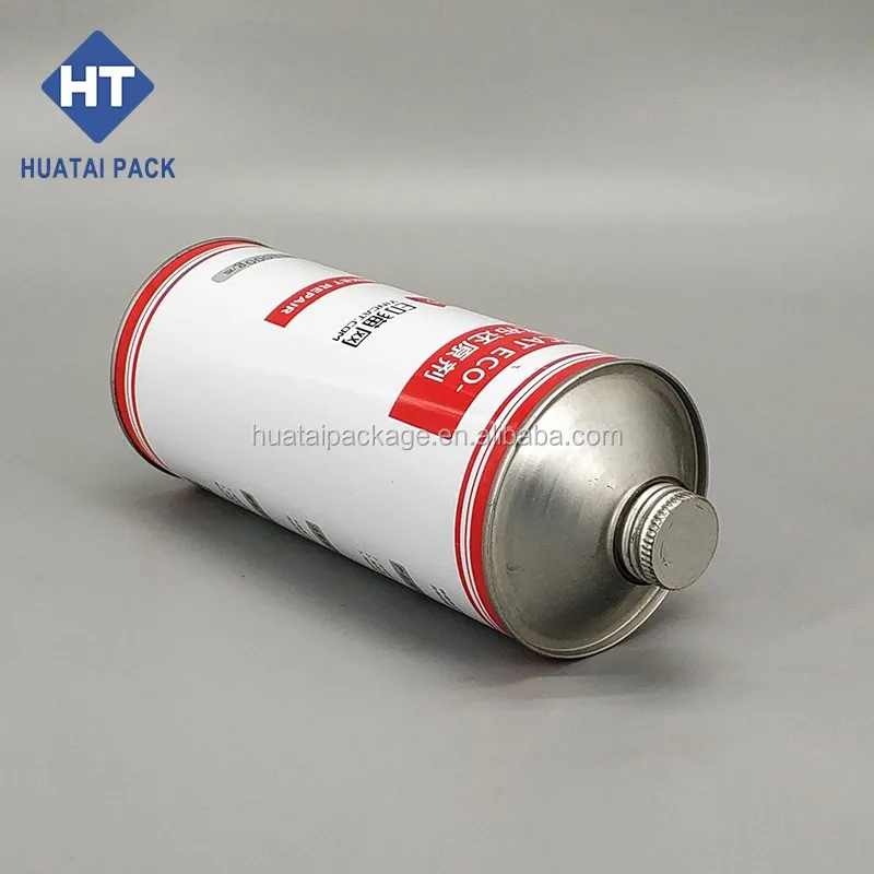 1 litre wholesale empty brake oil tin can metal tinplate cone screw top brake fluid cans