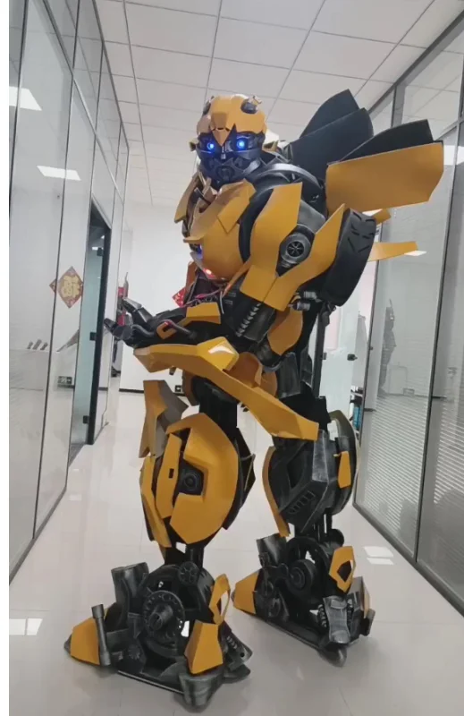 Realistic LED Animal Robot Stilt Walker Mascot Costume for Adults Unisex Halloween Party Wear Happy Sky