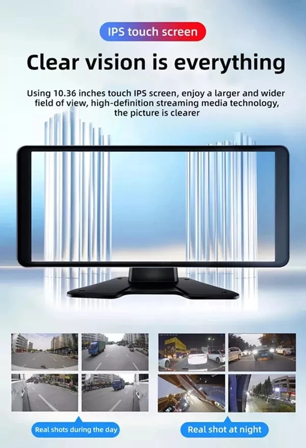 10.36 Inch Fulltouch Car Monitor Screen Mp5 Multimedia With Camera Car