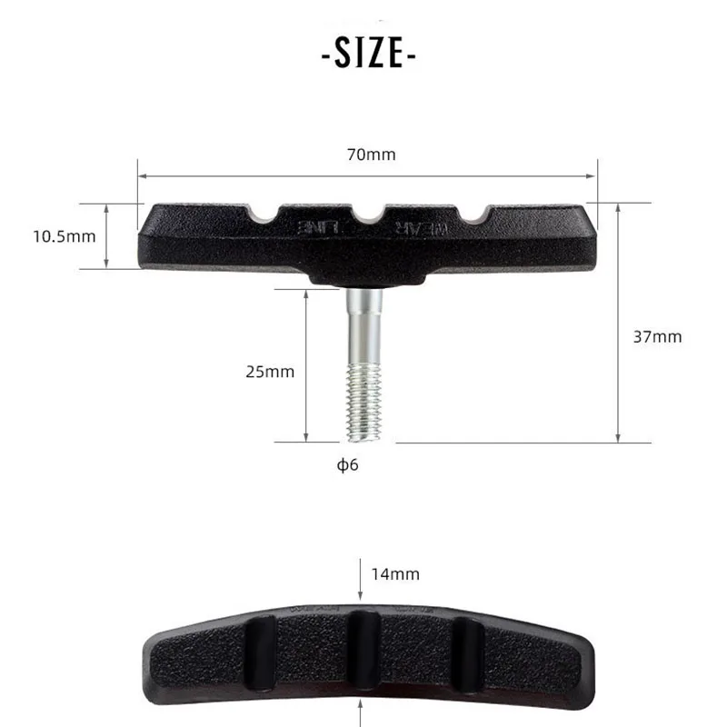 High Quality Mtb Road Bike Friction Rim Brake Pads Toopre Bicycle V