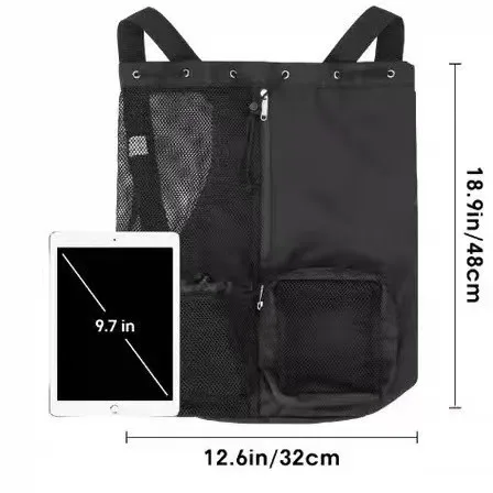 Dry Wet Separation Bag, Large Capacity Sports, Fitness, Tourism, Exercise, Mesh Drawstring Bag, Customized logo preview 5