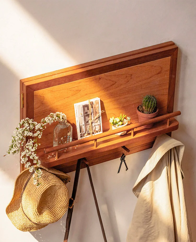 Wooden Electricity Meter Box Custom Wood Shelf Modular Display Cover Home Decoration Building