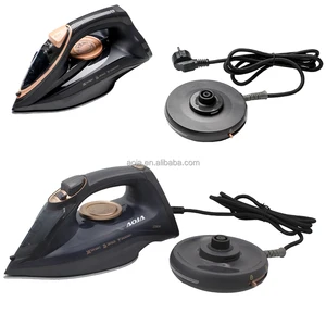 AOJA Ceramic LED Steam Iron 2200W High Power | Anti-Calc | 0.3-1g Burst Steam + 20-30g/min Continuous Steam | 1 Year Warranty