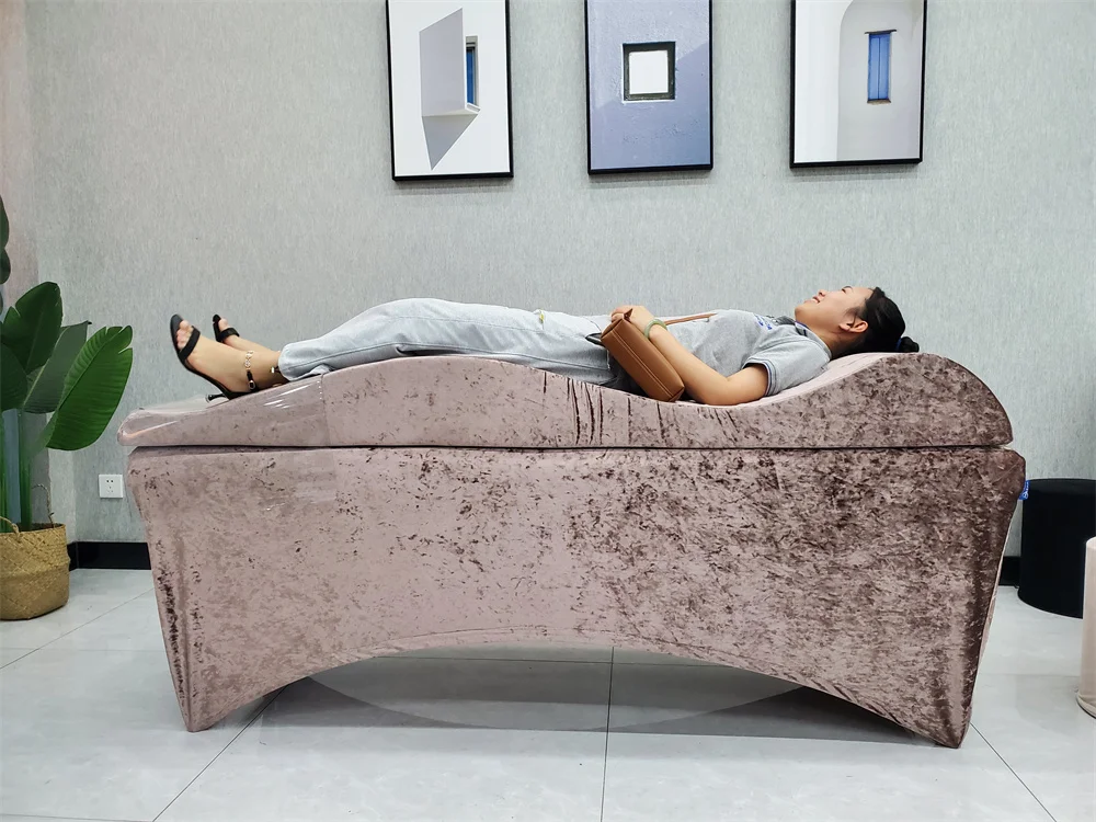 New 2022 Spa Salon Curved Lash Bed Topper Mattress Foldable Message Bed