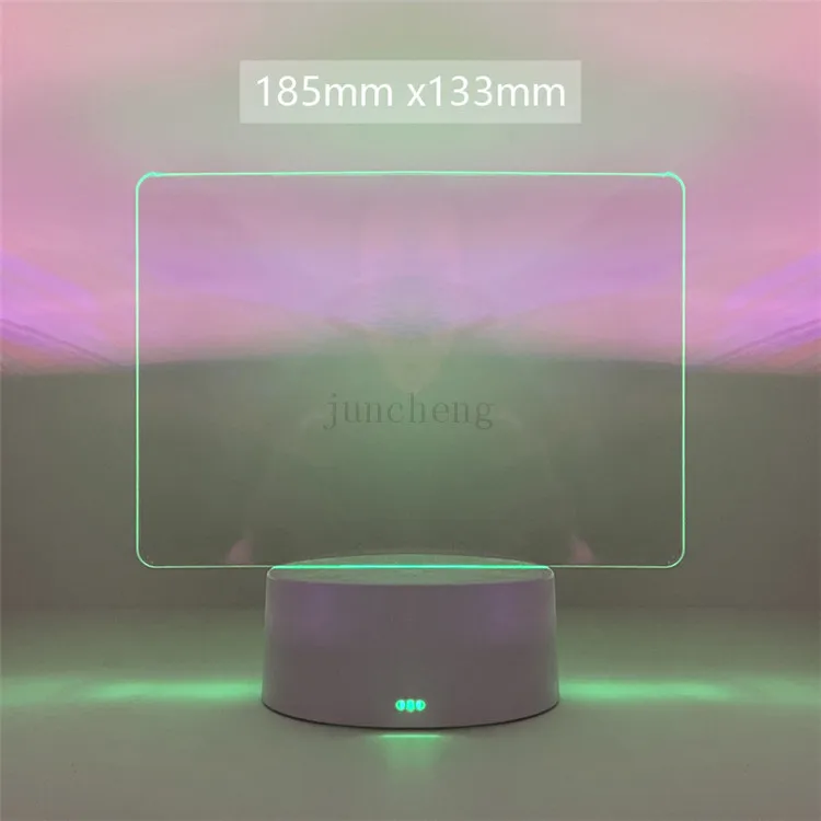 Lampada LED Bacheca Messaggi In Acrilico A Forma Di Cuore - Luce Notturna USB Con Penna Cancellabile