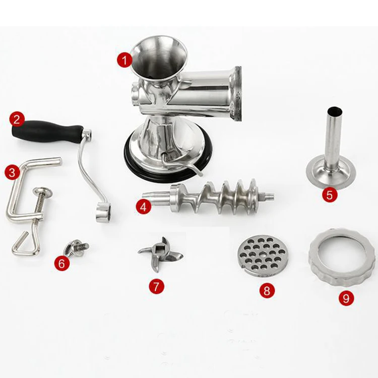 Small Manual Sausage Enema Mincer Meat Grinder Keema Meat and Bone Grinder Manual Meat Grinder
