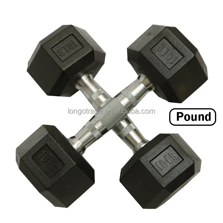 Durable Hex Dumbbell Set Bold Handle Bar 20 Kg Lbs