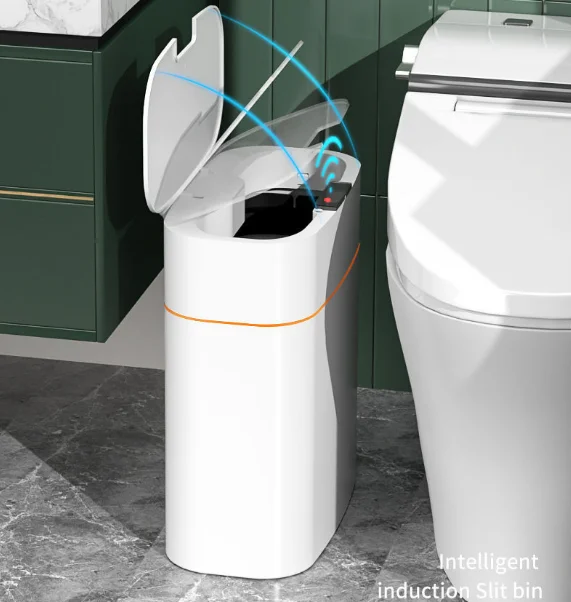 16l Smart Induction Trash Can Automatic Sensor Dustbin Home& Kitchen