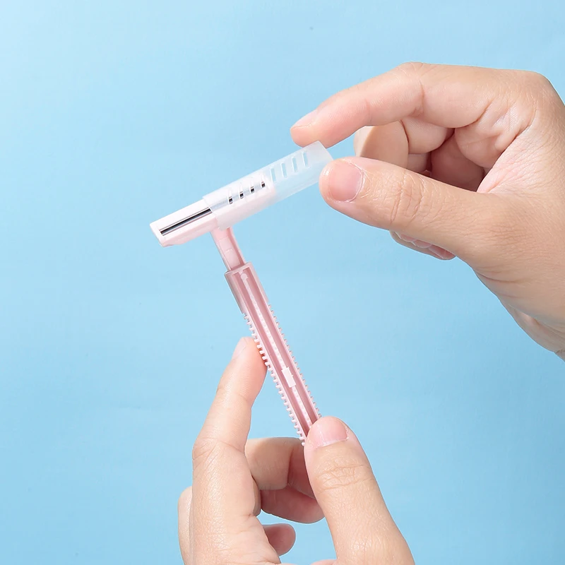 LMLTOP Beauty Tools Body Double Edge Shaver Razor Twin Blade Women 2in1 Stainless Steel Safety Shaving Hair Trimmer Razor A0265