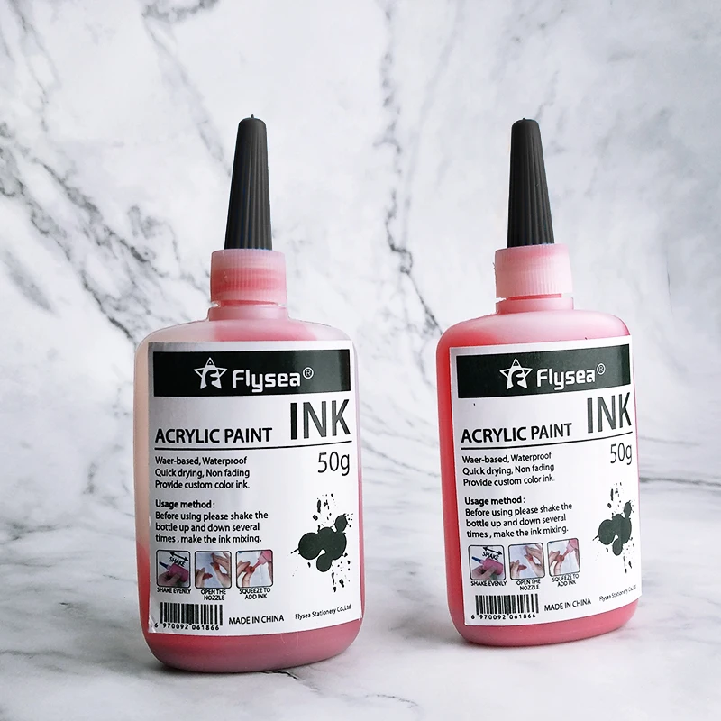 Акриловые маркеры FLYSEA. Acrylic Painter FLYSEA. Acrylic Marker hy8809-36. FLYSEA brand Water based Acrylic Paint Ink for Acrylic Paint Marker user-friendly Paint Ink. Чернила для маркеров купить