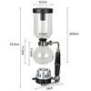 Siphon pot black for 3 people