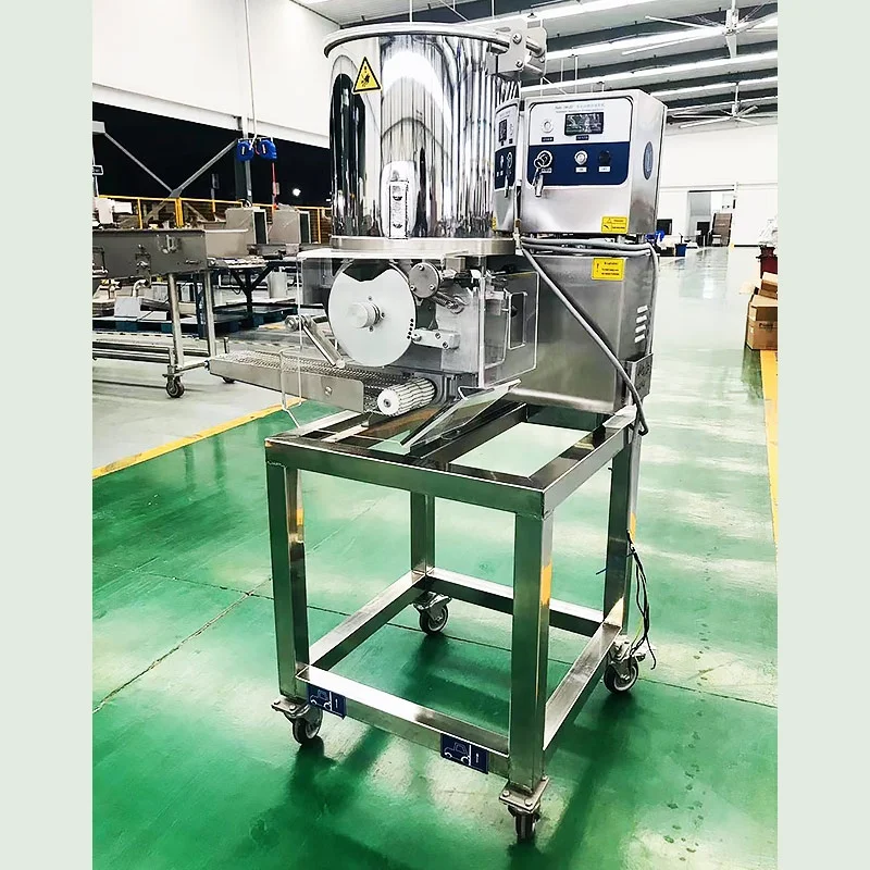 Automatically Meat Pie Form Shape Frozen Beef Bee Hamburg Patty Make Machine