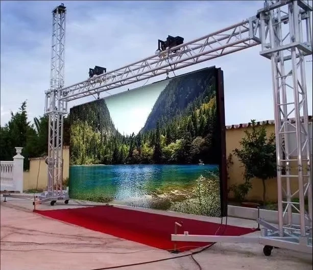 Rental LED Displays P3.91in Factory Stock 3840 Hz Video Outdoor Event Waterproof Die Cast Aluminum Cabinet Church Wayfinding