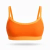 Top de bikini deportivo con almohadillas removibles naranja