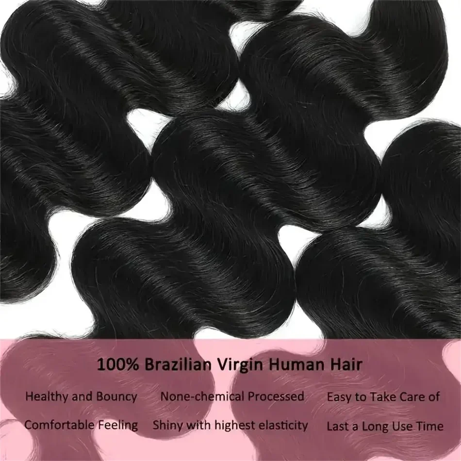 Cabelo humano body wave apliques de cabelo brasileiro feminino_voghion.com