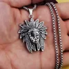 silver Human-faced steel chain