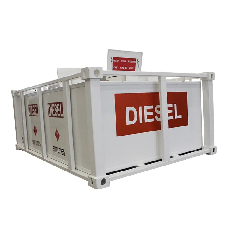 SUMAC Portable 1000L 3000L 8000L Carbon Steel Double Wall Fuel Station Tank Diesel Oil Storage Fuel Tank