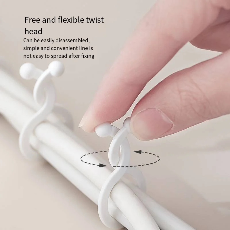 Household multifunctional wire organizer data cable bundle with PA material wear-resistant and corrosion-resistant twisted wire