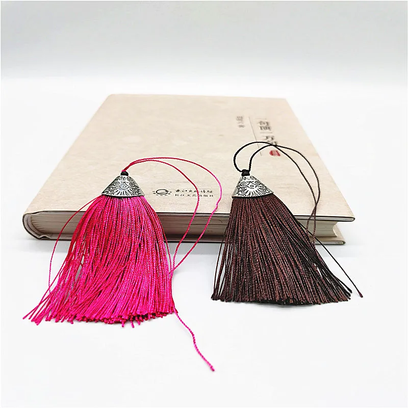 
 Большие шелковые кисточки 8 см Разных Цветов для украшений, толстая кисточка из шелка для украшения  