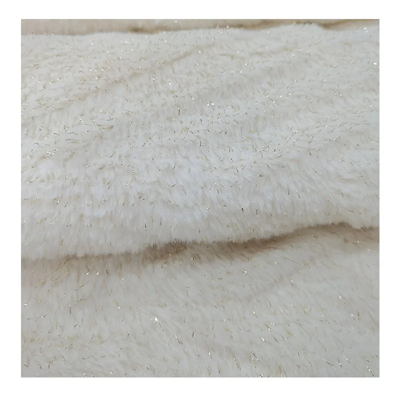 Long hair rabbit hair Plush fabric new desgin certified plush fabric for making soft toys