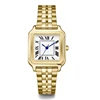Montre dorée avec cadran blanc