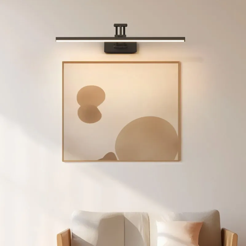 Mirror Front Lamp Living Room Bedroom Guest Room Wall Hanging Lamp Minimalist Modern Aluminum Wall Switch Control Long Strip