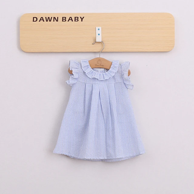 
Детское летнее платье из 100% хлопка без рукавов, детские платья с пуговицами сзади 