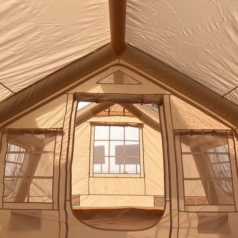 Factory Direct Sales 13.2 square 600D Inflatable Tent Outdoor Camping Tent
