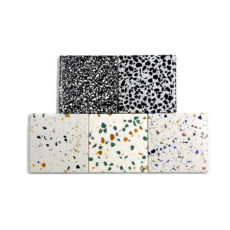 Modern Design Terrazzo Look Acrylic Solid Surface Slab Big Worktop for Hotel Application