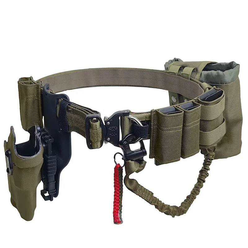 High Quality Wholesale Wear-resistant Multifunctional Tactical Belt with Tactical Holster Quick Release Belts Utility Belt Set