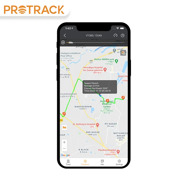 GPS Tracker control/ Web Online Tracking Server linked with google map supporting VT05S GT06 TK103 protrack365