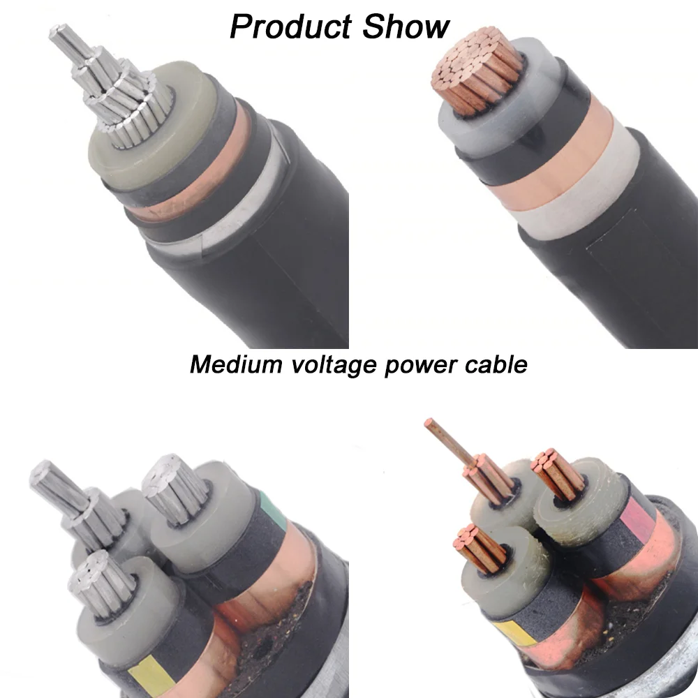 Medium Volta Copper Armored Cable 3 Core 4 Core 50 95 120 185sq Mm 15kv