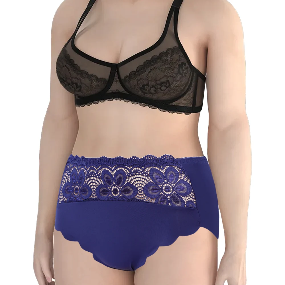 Wholesale Uokin High Waist Nylon Panties Plus Size Women Seamless Ice