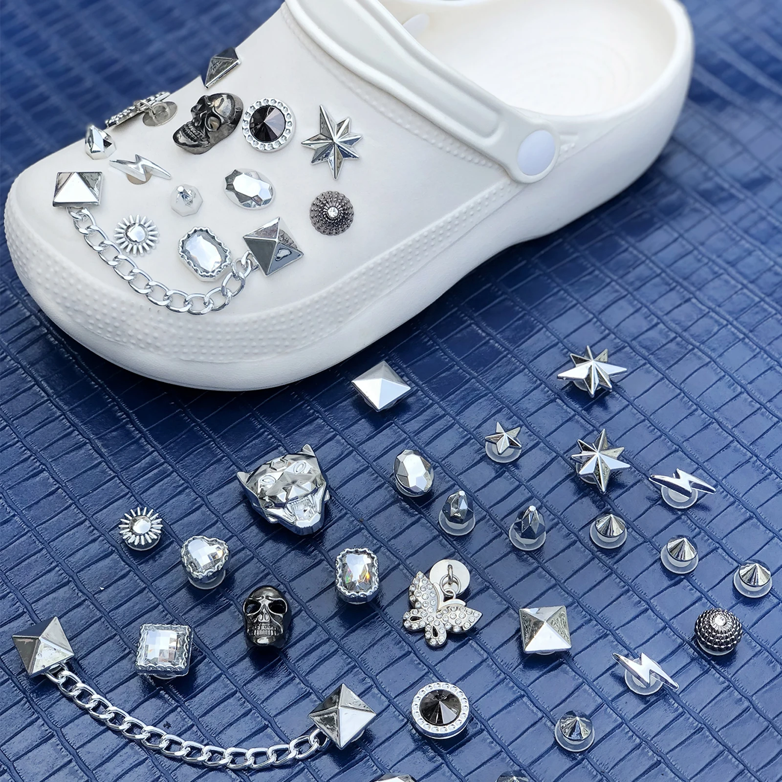 Wholesale Custom Designer Charms Accessories Decorations Shoe Charms Clogs  Crocks Metal Bling Luxury Croc Charms - Buy Croc Charms,Shoe Charms,Shoe
