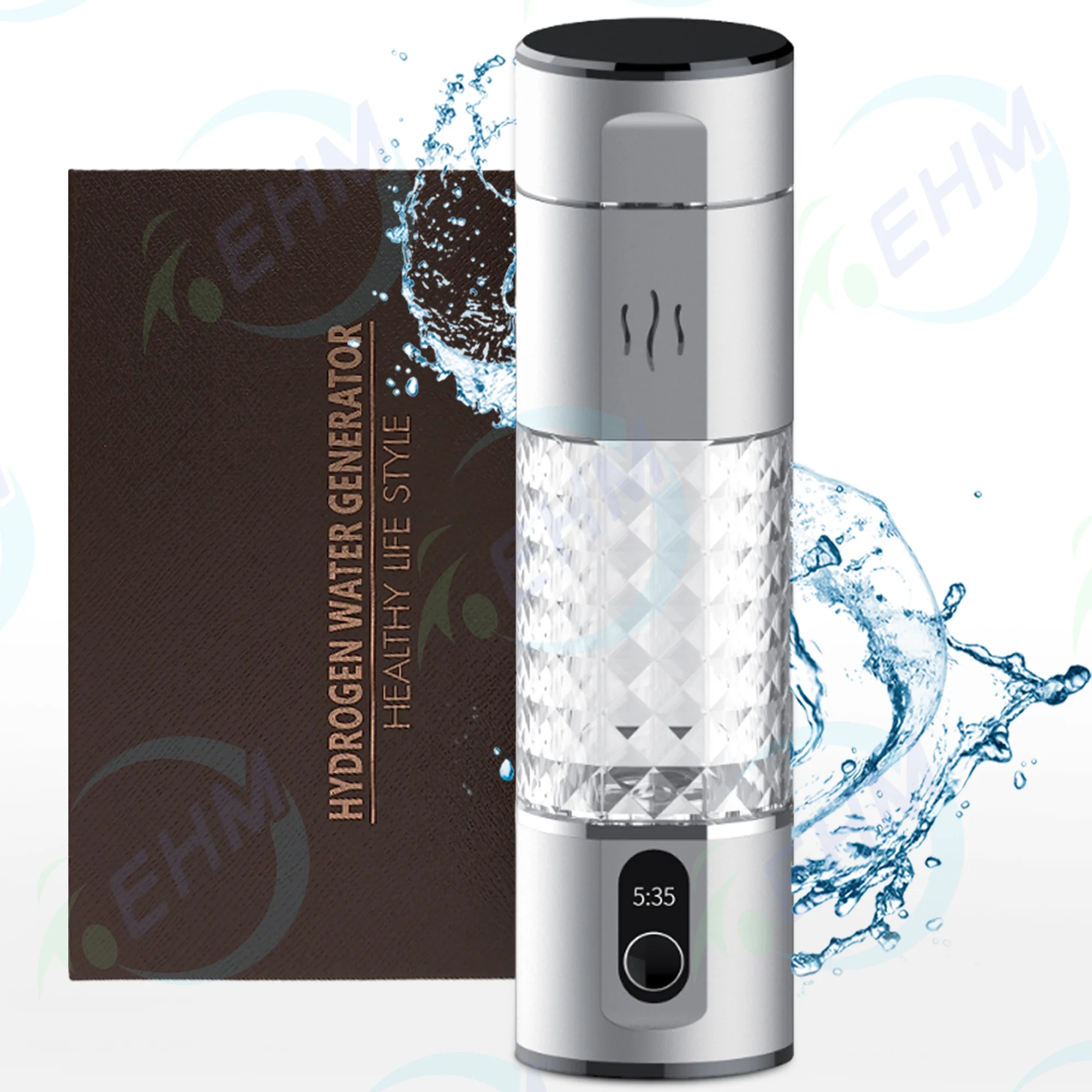 SPE PEM Tech High Concentration 5000ppb H2 Rich Hydrogen Water Bottle Portable