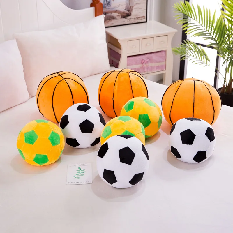 28cm Super Soft Basketball Plush Pillow Sports Ball Throw Stuffed ...