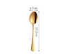 No. 3 pointed spoon gold
