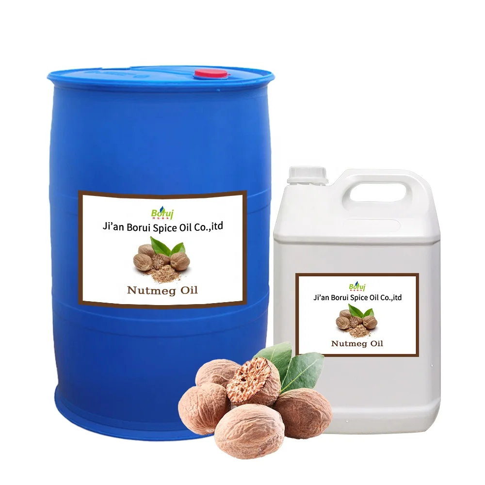 Private Label Bulk Nutmeg Essential Oil Fresh Odor Plant Extract From Nutmeg Seeds Pure Essential Oil