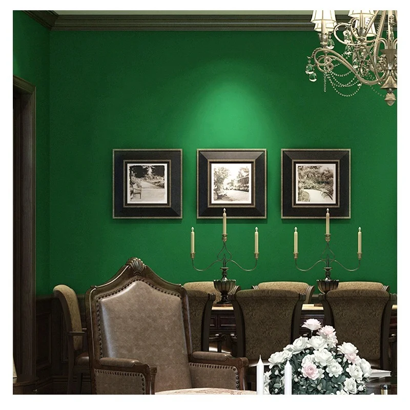 Plain Dark Green Fabric Wallpaper and Home Decor  Spoonflower